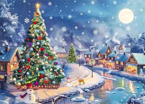 Puzzle 200 Teile,Puzzles für Erwachsene Winter Weihnachtsbaum,EIN Herausforderndes Rätsel,puzzlespiele für Die Ganze Familie,Geschenke für Erwachsene und Kinder von Tainrun
