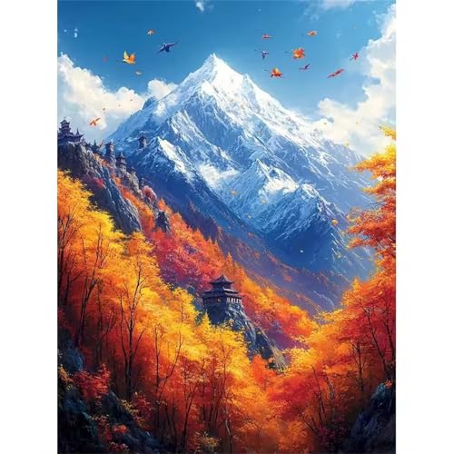 Puzzle 200 Teile Erwachsene,Puzzle für Erwachsene und Kinder 200 Teile,Gehirn-Herausforderung,Puzzles Pädagogisches Spiel,Puzzles mit Bergahorn-Motiv von Tainrun