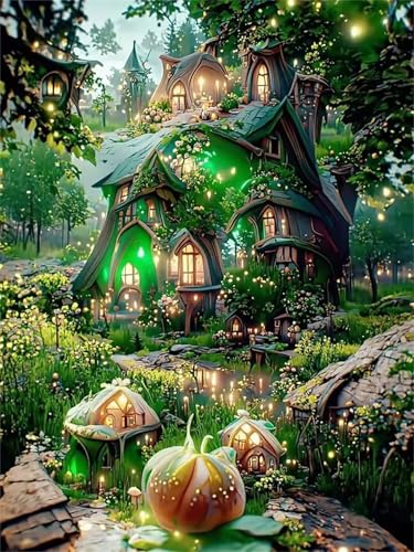 Puzzle 200 Teile Erwachsene,Puzzle für Erwachsene und Kinder 200 Teile,Gehirn-Herausforderung,Puzzles Pädagogisches Spiel,Puzzles mit Grünes Wunderland-Motiv von Tainrun
