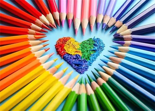 Puzzle 200 Teile Erwachsene,Puzzle für Erwachsene und Kinder 200 Teile,Gehirn-Herausforderung,Puzzles Pädagogisches Spiel,Puzzles mit Liebe Bleistift-Motiv von Tainrun