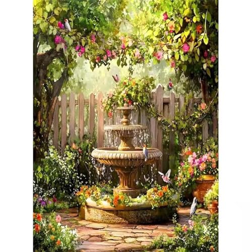 Puzzle 200 Teile Erwachsene,Puzzle für Erwachsene und Kinder 200 Teile,Gehirn-Herausforderung,Puzzles Pädagogisches Spiel,Puzzles mit Quellbrunnen-Motiv von Tainrun