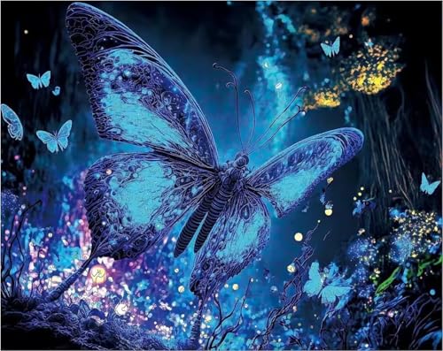 Puzzle 200 Teile Erwachsene,Puzzle für Erwachsene und Kinder 200 Teile,Gehirn-Herausforderung,Puzzles Pädagogisches Spiel,Puzzles mit Schmetterlingstal-Motiv von Tainrun