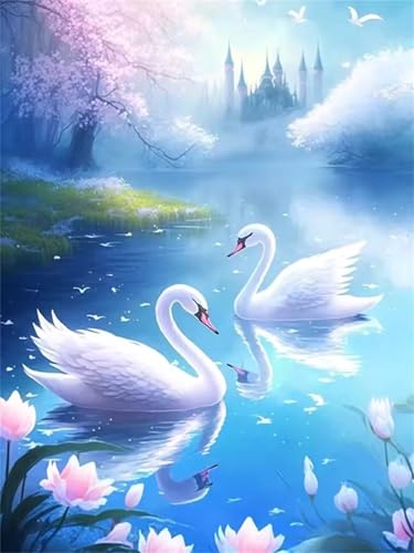 Puzzle 200 Teile Erwachsene,Puzzle für Erwachsene und Kinder 200 Teile,Gehirn-Herausforderung,Puzzles Pädagogisches Spiel,Puzzles mit Schwanensee-Motiv von Tainrun