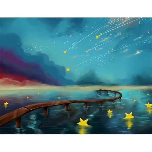 Puzzle 200 Teile Erwachsene,Puzzle für Erwachsene und Kinder 200 Teile,Gehirn-Herausforderung,Puzzles Pädagogisches Spiel,Puzzles mit Sternennacht-Motiv von Tainrun