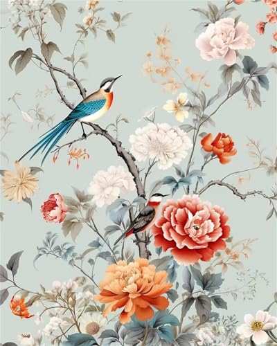 Puzzle 200 Teile Erwachsene,Puzzle für Erwachsene und Kinder 200 Teile,Gehirn-Herausforderung,Puzzles Pädagogisches Spiel,Puzzles mit Vögel Pflanze-Motiv von Tainrun