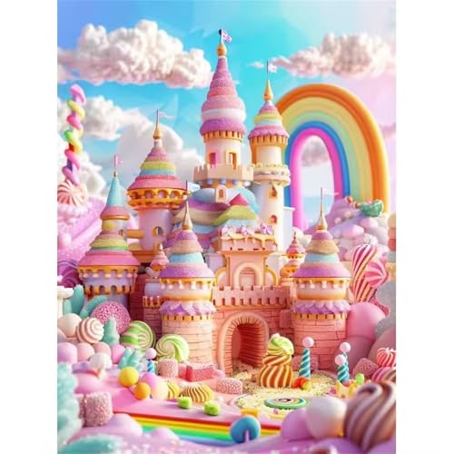 Puzzle 200 Teile Erwachsene,Puzzle für Erwachsene und Kinder 200 Teile,Gehirn-Herausforderung,Puzzles Pädagogisches Spiel,Puzzles mit Zuckerschloss-Motiv von Tainrun