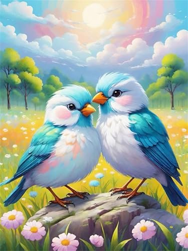Puzzle 200 Teile für Erwachsene, Blaue Tiervögel 35x25cm Puzzle Erwachsene 200 Teile Lernspiel Herausforderung Spielzeug, Geschicklichkeitsspiel für die ganze Familie von Tainrun