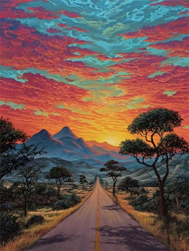 Puzzle 30 Teile für Erwachsene, EIN Herausforderndes Rätsel, Kreative Unterhaltung Puzzles Wunderschönes Dekoration Puzzle Geschenke, Thema:Afrikanischer Straßenhorizont Puzzle 30 Teile für Erwachsene, EIN Herausforderndes Rätsel, Kreative Unterhaltung Puzzles Wunderschönes Dekoration Puzzle Geschenke, Thema:Afrikanischer Straßenhorizont von Tainrun