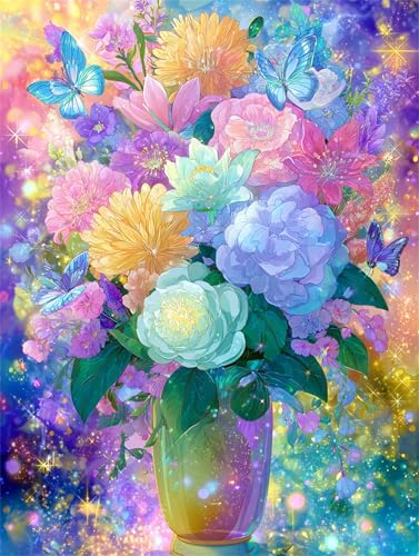 Puzzle 30 Teile für Erwachsene, EIN Herausforderndes Rätsel, Kreative Unterhaltung Puzzles Wunderschönes Dekoration Puzzle Geschenke, Thema:Anime Blume Schmetterling von Tainrun