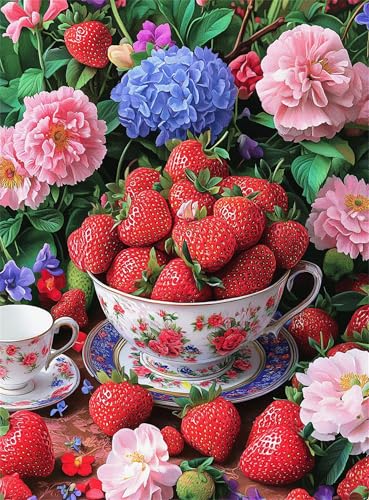 Puzzle 30 Teile für Erwachsene, EIN Herausforderndes Rätsel, Kreative Unterhaltung Puzzles Wunderschönes Dekoration Puzzle Geschenke, Thema:Blume Obst von Tainrun