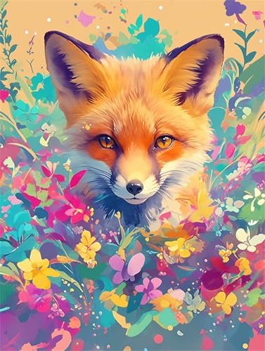 Puzzle 30 Teile für Erwachsene, EIN Herausforderndes Rätsel, Kreative Unterhaltung Puzzles Wunderschönes Dekoration Puzzle Geschenke, Thema:Bunte Tierblumen von Tainrun