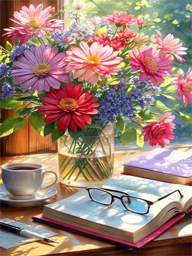 Puzzle 30 Teile für Erwachsene, EIN Herausforderndes Rätsel, Kreative Unterhaltung Puzzles Wunderschönes Dekoration Puzzle Geschenke, Thema:Garten Sonnenlicht Schreibtisch von Tainrun