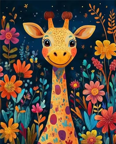 Puzzle 30 Teile für Erwachsene, EIN Herausforderndes Rätsel, Kreative Unterhaltung Puzzles Wunderschönes Dekoration Puzzle Geschenke, Thema:Giraffen-Nacht von Tainrun