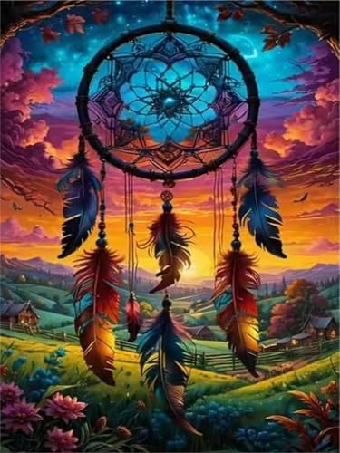 Puzzle 30 Teile für Erwachsene, EIN Herausforderndes Rätsel, Kreative Unterhaltung Puzzles Wunderschönes Dekoration Puzzle Geschenke, Thema:Prärie-Traumfänger von Tainrun
