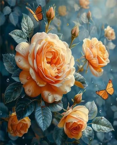 Puzzle 30 Teile für Erwachsene, EIN Herausforderndes Rätsel, Kreative Unterhaltung Puzzles Wunderschönes Dekoration Puzzle Geschenke, Thema:Regenrose Blumig von Tainrun