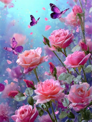 Puzzle 30 Teile für Erwachsene, EIN Herausforderndes Rätsel, Kreative Unterhaltung Puzzles Wunderschönes Dekoration Puzzle Geschenke, Thema:Rosa Rosen Schmetterlinge Puzzle 30 Teile für Erwachsene, EIN Herausforderndes Rätsel, Kreative Unterhaltung Puzzles Wunderschönes Dekoration Puzzle Geschenke, Thema:Rosa Rosen Schmetterlinge von Tainrun
