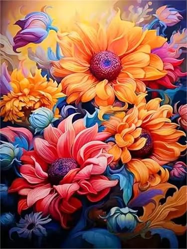 Puzzle 30 Teile für Erwachsene, EIN Herausforderndes Rätsel, Kreative Unterhaltung Puzzles Wunderschönes Dekoration Puzzle Geschenke, Thema:Sonnenblumen von Tainrun