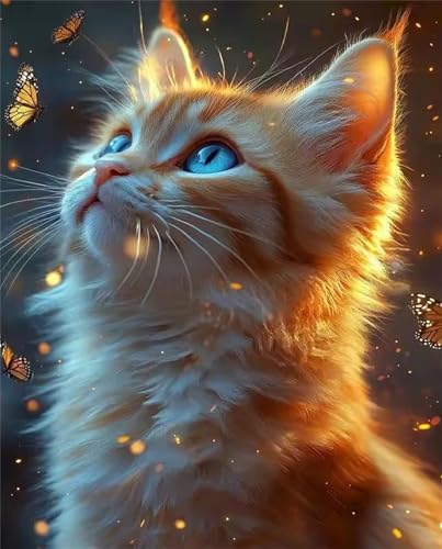 Puzzle 30 Teile für Erwachsene, EIN Herausforderndes Rätsel, Kreative Unterhaltung Puzzles Wunderschönes Dekoration Puzzle Geschenke, Thema:Sonnenuntergang Katze von Tainrun