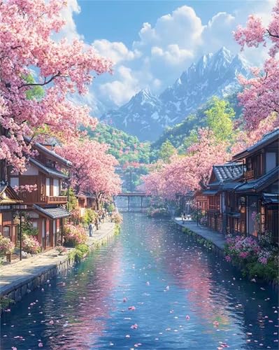 Puzzle 30 Teile für Erwachsene, EIN Herausforderndes Rätsel, Kreative Unterhaltung Puzzles Wunderschönes Dekoration Puzzle Geschenke, Thema:Stream-Szenerie von Tainrun
