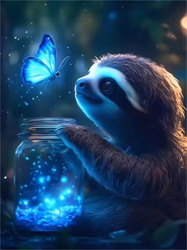 Puzzle 30 Teile für Erwachsene, EIN Herausforderndes Rätsel, Kreative Unterhaltung Puzzles Wunderschönes Dekoration Puzzle Geschenke, Thema:Tiere Faultiere von Tainrun