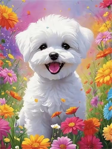 Puzzle 30 Teile für Erwachsene, EIN Herausforderndes Rätsel, Kreative Unterhaltung Puzzles Wunderschönes Dekoration Puzzle Geschenke, Thema:Weiße Hundeblume von Tainrun