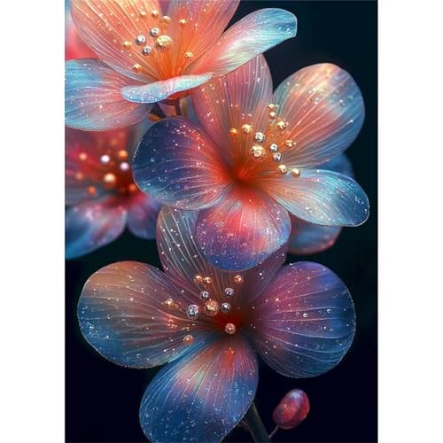 Puzzle 30 Teile für Erwachsene, Glitzer Blumen 25x20cm Puzzle Erwachsene 30 Teile Lernspiel Herausforderung Spielzeug, Geschicklichkeitsspiel für die ganze Familie von Tainrun