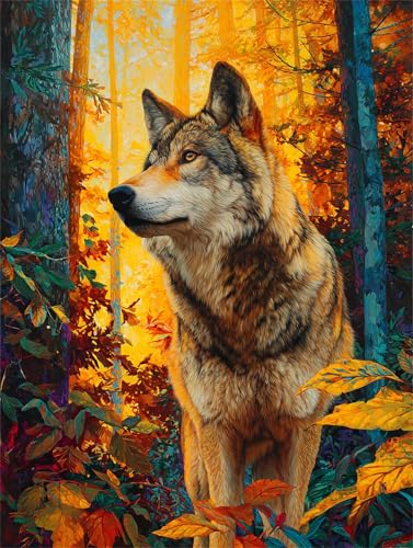 Puzzle 30 Teile für Erwachsene, Herbst Wald Tier 25x20cm Puzzle Erwachsene 30 Teile Lernspiel Herausforderung Spielzeug, Geschicklichkeitsspiel für die ganze Familie von Tainrun