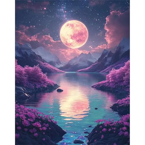 Puzzle 30 Teile für Erwachsene, Mondsee-Berg 25x20cm Puzzle Erwachsene 30 Teile Lernspiel Herausforderung Spielzeug, Geschicklichkeitsspiel für die ganze Familie von Tainrun