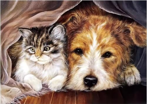 Puzzle 300 Teile,Puzzles für Erwachsene Katze und Hund,EIN Herausforderndes Rätsel,puzzlespiele für Die Ganze Familie,Geschenke für Erwachsene und Kinder Puzzle 300 Teile,Puzzles für Erwachsene Katze und Hund,EIN Herausforderndes Rätsel,puzzlespiele für Die Ganze Familie,Geschenke für Erwachsene und Kinder von Tainrun