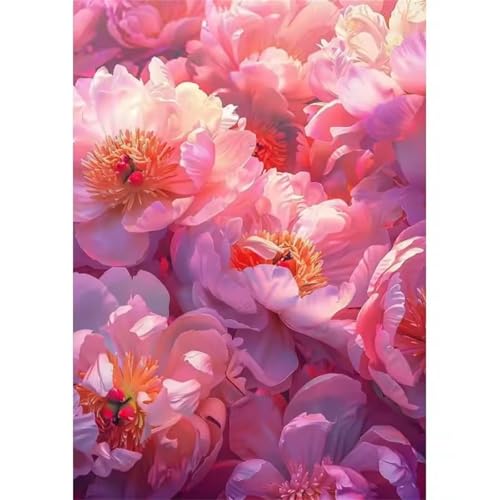 Puzzle 300 Teile Erwachsene,Puzzle für Erwachsene und Kinder 300 Teile,Gehirn-Herausforderung,Puzzles Pädagogisches Spiel,Puzzles mit Pfingstrose Natur-Motiv von Tainrun
