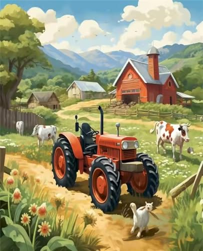 Puzzle 300 Teile Erwachsene,Puzzle für Erwachsene und Kinder 300 Teile,Gehirn-Herausforderung,Puzzles Pädagogisches Spiel,Puzzles mit Traktor den Bauernhof-Motiv von Tainrun