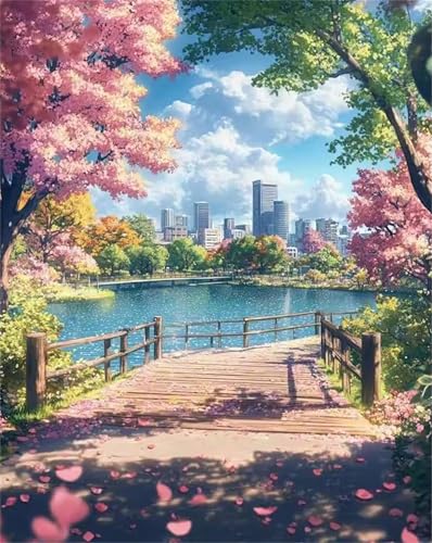Puzzle 300 Teile Erwachsene Blütenblätter des Stadtparks, DIY Klassische Jigsaw Puzzles Legespiel, Geschicklichkeitsspiel für Die Ganze Familie, Puzzles Farbenfrohes für Home Dekoration von Tainrun