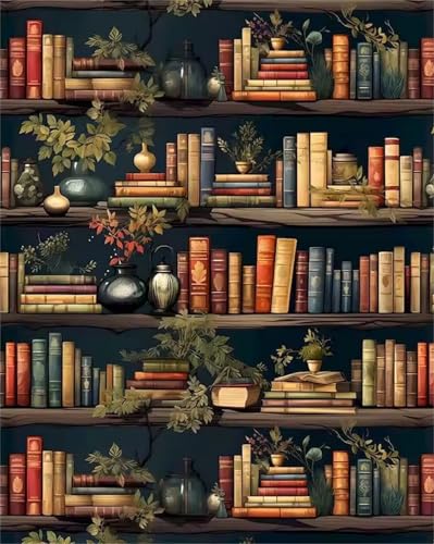 Puzzle 300 Teile Erwachsene Bücherregal Retro, DIY Klassische Jigsaw Puzzles Legespiel, Geschicklichkeitsspiel für Die Ganze Familie, Puzzles Farbenfrohes für Home Dekoration von Tainrun