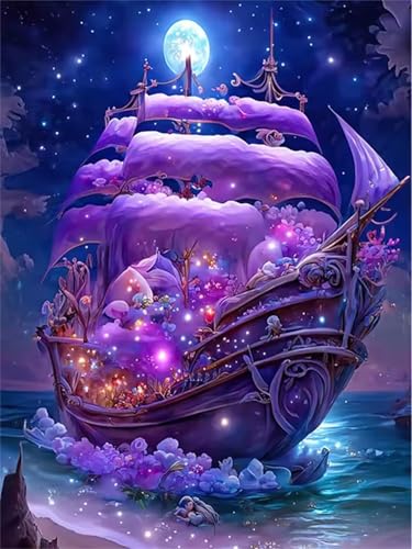 Puzzle 300 Teile Erwachsene Mond Segelboot, DIY Klassische Jigsaw Puzzles Legespiel, Geschicklichkeitsspiel für Die Ganze Familie, Puzzles Farbenfrohes für Home Dekoration Puzzle 300 Teile Erwachsene Mond Segelboot, DIY Klassische Jigsaw Puzzles Legespiel, Geschicklichkeitsspiel für Die Ganze Familie, Puzzles Farbenfrohes für Home Dekoration von Tainrun