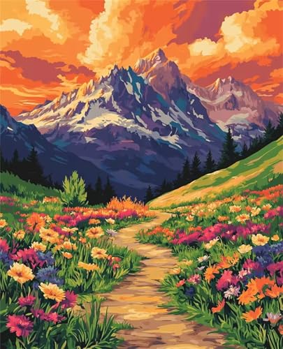 Puzzle 300 Teile Erwachsene Orange Cloud Grasland, DIY Klassische Jigsaw Puzzles Legespiel, Geschicklichkeitsspiel für Die Ganze Familie, Puzzles Farbenfrohes für Home Dekoration von Tainrun
