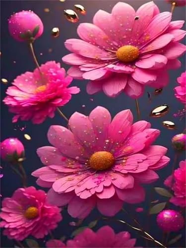 Puzzle 300 Teile Erwachsene Rosa Gänseblümchen, DIY Klassische Jigsaw Puzzles Legespiel, Geschicklichkeitsspiel für Die Ganze Familie, Puzzles Farbenfrohes für Home Dekoration von Tainrun