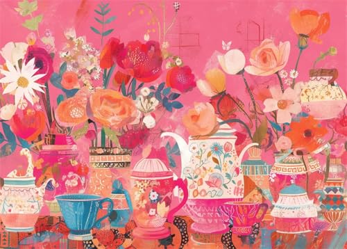 Puzzle 300 Teile Erwachsene Rosa Geschirr Blumen, DIY Klassische Jigsaw Puzzles Legespiel, Geschicklichkeitsspiel für Die Ganze Familie, Puzzles Farbenfrohes für Home Dekoration Puzzle 300 Teile Erwachsene Rosa Geschirr Blumen, DIY Klassische Jigsaw Puzzles Legespiel, Geschicklichkeitsspiel für Die Ganze Familie, Puzzles Farbenfrohes für Home Dekoration von Tainrun