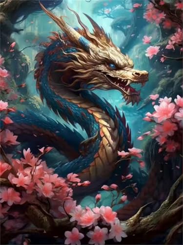 Puzzle 300 Teile Erwachsene Uralter Goldener Drache, DIY Klassische Jigsaw Puzzles Legespiel, Geschicklichkeitsspiel für Die Ganze Familie, Puzzles Farbenfrohes für Home Dekoration von Tainrun