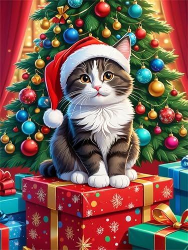 Puzzle 300 Teile für Erwachsene, Weihnachtsmütze Katze 40x28cm Puzzle Erwachsene 300 Teile Lernspiel Herausforderung Spielzeug, Geschicklichkeitsspiel für die ganze Familie Puzzle 300 Teile für Erwachsene, Weihnachtsmütze Katze 40x28cm Puzzle Erwachsene 300 Teile Lernspiel Herausforderung Spielzeug, Geschicklichkeitsspiel für die ganze Familie von Tainrun