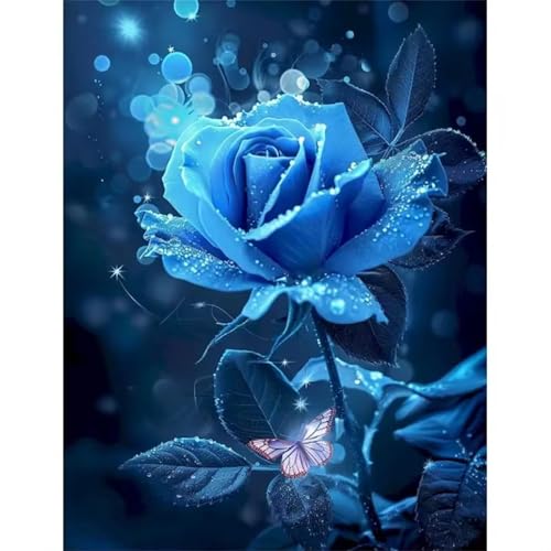 Puzzle 500 Teile,Puzzles für Erwachsene Blau Blumen,EIN Herausforderndes Rätsel,puzzlespiele für Die Ganze Familie,Geschenke für Erwachsene und Kinder von Tainrun