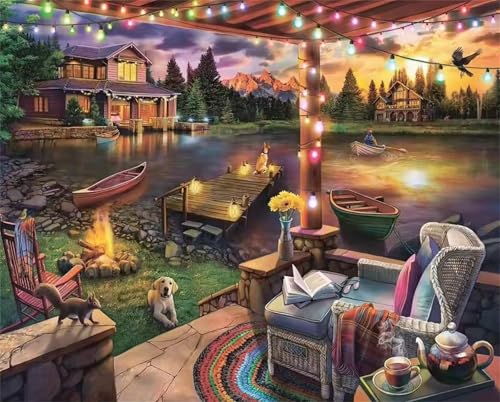 Puzzle 500 Teile,Puzzles für Erwachsene Garden Lake Boot,EIN Herausforderndes Rätsel,puzzlespiele für Die Ganze Familie,Geschenke für Erwachsene und Kinder Puzzle 500 Teile,Puzzles für Erwachsene Garden Lake Boot,EIN Herausforderndes Rätsel,puzzlespiele für Die Ganze Familie,Geschenke für Erwachsene und Kinder von Tainrun