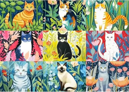 Puzzle 500 Teile,Puzzles für Erwachsene Pflanzen Katzen,EIN Herausforderndes Rätsel,puzzlespiele für Die Ganze Familie,Geschenke für Erwachsene und Kinder Puzzle 500 Teile,Puzzles für Erwachsene Pflanzen Katzen,EIN Herausforderndes Rätsel,puzzlespiele für Die Ganze Familie,Geschenke für Erwachsene und Kinder von Tainrun