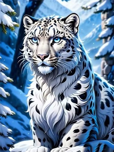 Puzzle 500 Teile,Puzzles für Erwachsene Winter-Leopard,EIN Herausforderndes Rätsel,puzzlespiele für Die Ganze Familie,Geschenke für Erwachsene und Kinder von Tainrun