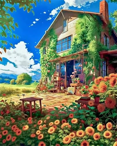 Puzzle 500 Teile Erwachsene,Puzzle für Erwachsene und Kinder 500 Teile,Gehirn-Herausforderung,Puzzles Pädagogisches Spiel,Puzzles mit Frühjahrs Ferienwohnungen-Motiv von Tainrun