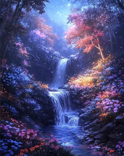 Puzzle 500 Teile Erwachsene,Puzzle für Erwachsene und Kinder 500 Teile,Gehirn-Herausforderung,Puzzles Pädagogisches Spiel,Puzzles mit Gebirgs-Wasserfälle-Motiv von Tainrun