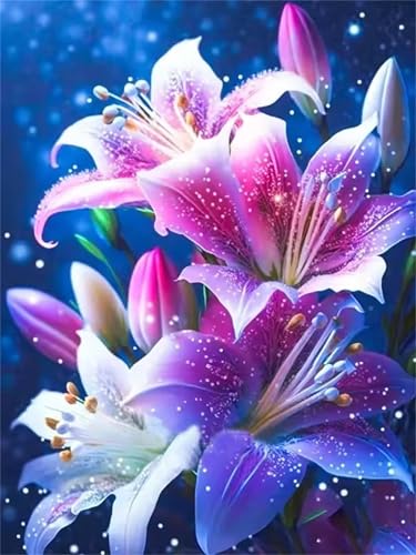 Puzzle 500 Teile Erwachsene,Puzzle für Erwachsene und Kinder 500 Teile,Gehirn-Herausforderung,Puzzles Pädagogisches Spiel,Puzzles mit Lilienblüte-Motiv von Tainrun