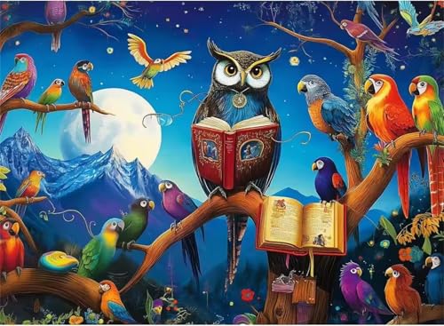 Puzzle 500 Teile Erwachsene,Puzzle für Erwachsene und Kinder 500 Teile,Gehirn-Herausforderung,Puzzles Pädagogisches Spiel,Puzzles mit Woodland Owl-Motiv Puzzle 500 Teile Erwachsene,Puzzle für Erwachsene und Kinder 500 Teile,Gehirn-Herausforderung,Puzzles Pädagogisches Spiel,Puzzles mit Woodland Owl-Motiv von Tainrun