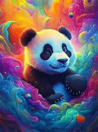 Puzzle 500 Teile für Erwachsene, Bunter Wolkenpanda 52x38cm Puzzle Erwachsene 500 Teile Lernspiel Herausforderung Spielzeug, Geschicklichkeitsspiel für die ganze Familie von Tainrun