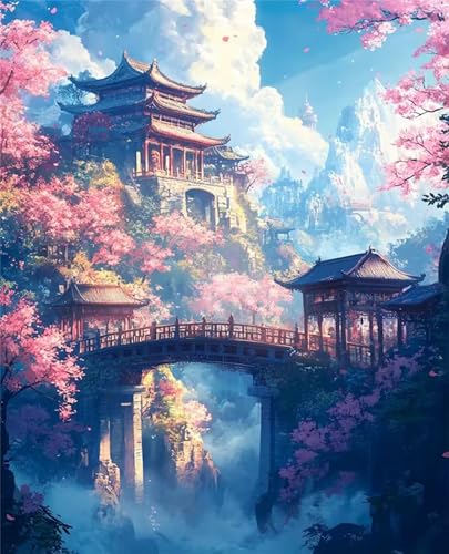 Puzzle 500 Teile für Erwachsene, EIN Herausforderndes Rätsel, Kreative Unterhaltung Puzzles Wunderschönes Dekoration Puzzle Geschenke, Thema:Baumbrückenhaus von Tainrun
