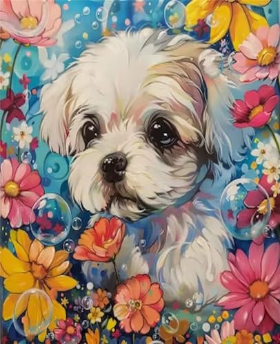Puzzle 500 Teile für Erwachsene, EIN Herausforderndes Rätsel, Kreative Unterhaltung Puzzles Wunderschönes Dekoration Puzzle Geschenke, Thema:Bubble Hund von Tainrun